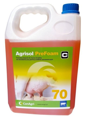 AGRISOL PREFOAM 70 PIANA PŁYN DO MYCIA WYMION 5KG