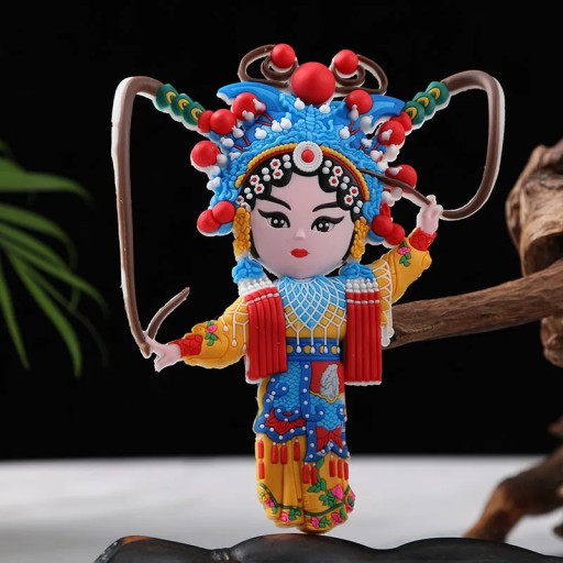 Peking Opera Masks Creative Three-Dimensional Characters Refrigerator Stick