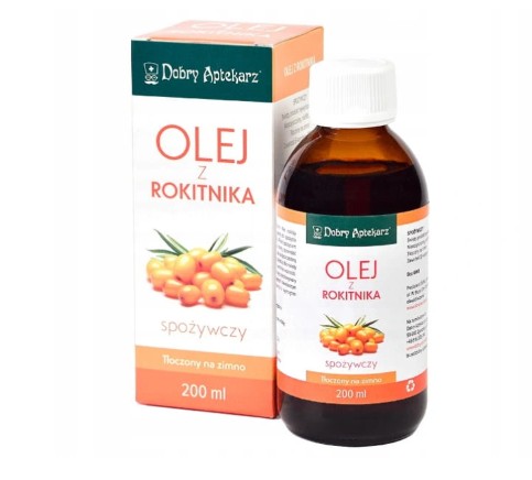 OLEJ ROKITNIKOWY Z OWOCÓW Z ROKITNIKA 200ml ŚWIEŻY