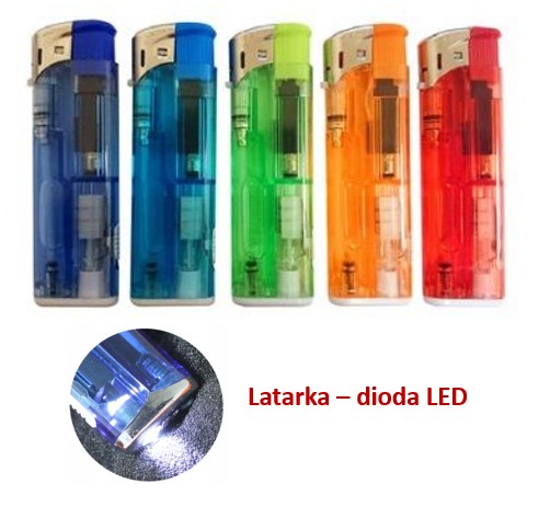 ZAPALNICZKA PIEZOELEKTRYCZNA GAZOWA Z DIODĄ latark