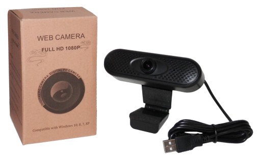 KAMERA KAMERKA INTERNETOWA PC MIKROFON 1080p FHD