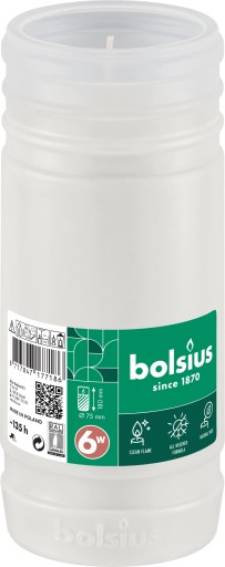 Bolsius Wkład do zniczy Parafinowy RP6W 135h 18cm WKŁADY Znicze 12 szt.