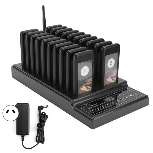wireless calling system queuing guest paging system 999?channel restaurant