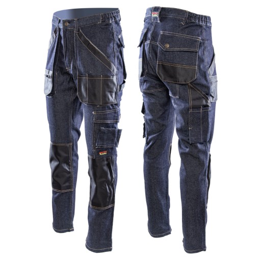 SPODNIE ROBOCZE JEANS BAWEŁNA/SPANDEX PRACTICAL 56