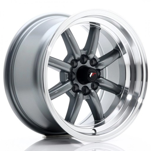 JR Wheels JR19 15x8 ET0 4x100/114 Gun Metal w/Mach