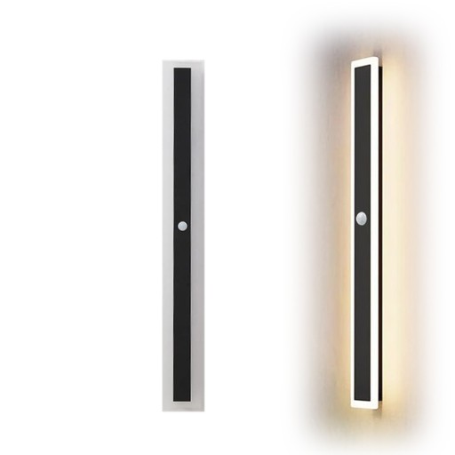 LAMPA LED 60cm KINKIET OGRODOWY ELEWACYJNA ZEWNĘTRZNA Z CZUJNIK RUCHU 24W