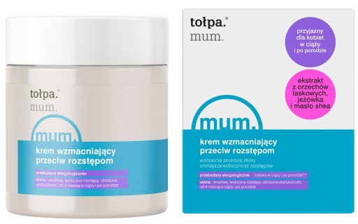 Tołpa mum Krem wzmacniający przeciw rozstępom 250 ml