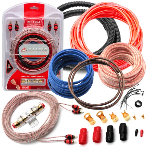 PRZEWODY KABLE DO WZMACNIACZ SUBWOOFER TUBA ZESTAW
