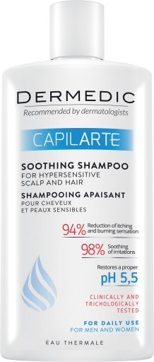 DERMEDIC CAPILARTE Szampon kojący do włosów i nadwrażliwej skóry 300 ml