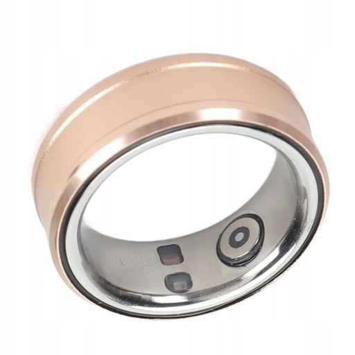 INTELIGENTNY PIERŚCIEŃ SMART RING NFC HEALTH TRACKER IP68 ANDROIDA ZŁOTY