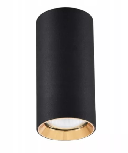 SPOT TUBA MANACOR CZARNO-ZŁOTA GU10 LIGHT PRESTIGE