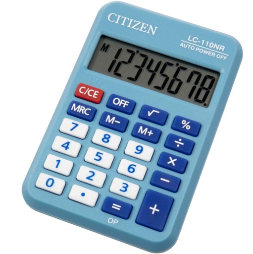 Kalkulator biurowy CITIZEN LC-110NR-BL niebieski