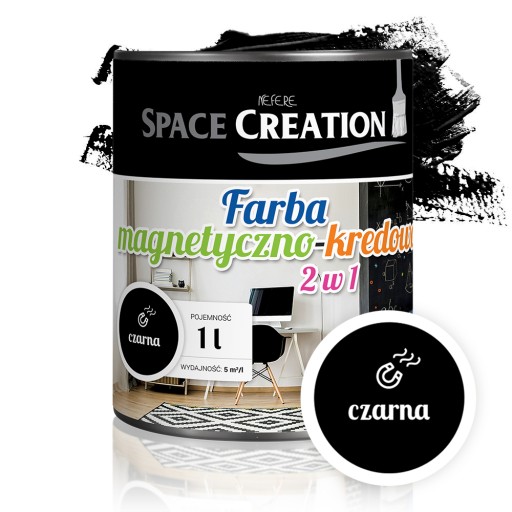 FARBA 2w1 MAGNETYCZNA TABLICOWA DO TABLIC ŚCIAN 1l