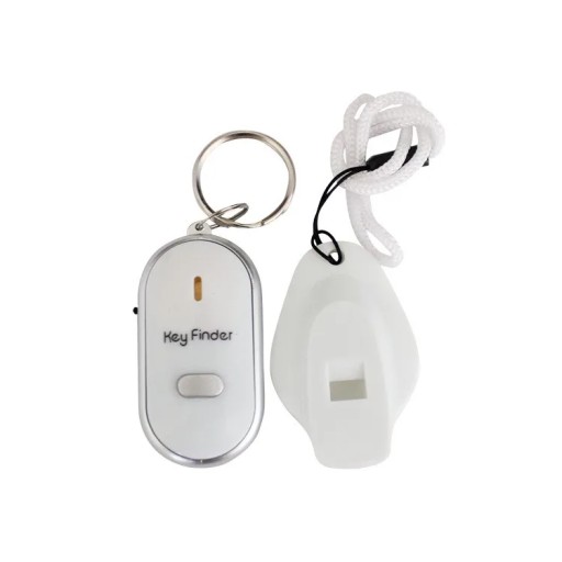 LED Whistle Key Finder Flashing Beeping Sound Control Alarm Anti-Lost Key