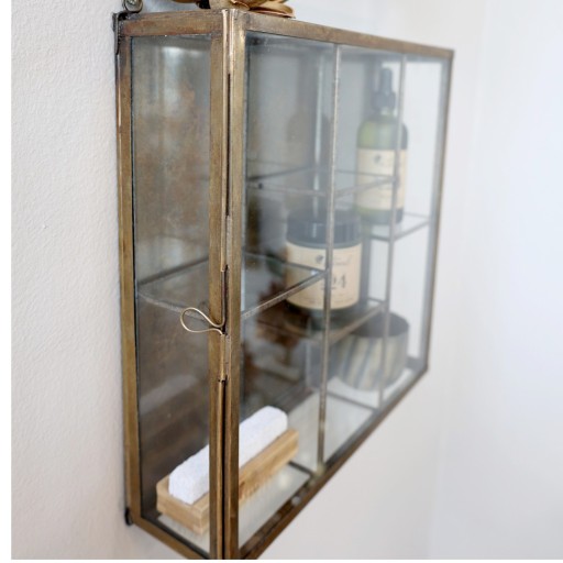 Metalowa Szafka Ścienna Chic Antique Przeszklona A