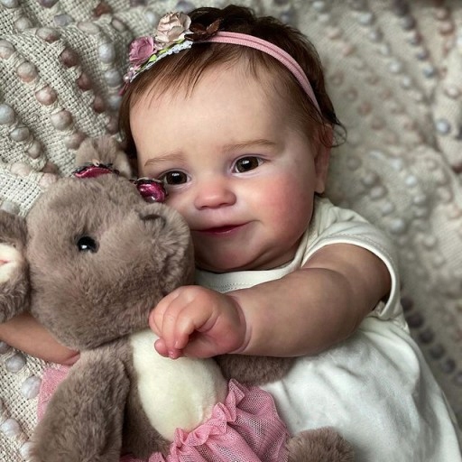 DUŻA LALKA REBORN 60 CM JAK ŻYWA DZIEWCZYNKA,3 lata +