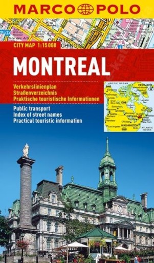 Montreal Mapa Marco Polo Plan Miasta 1:15000