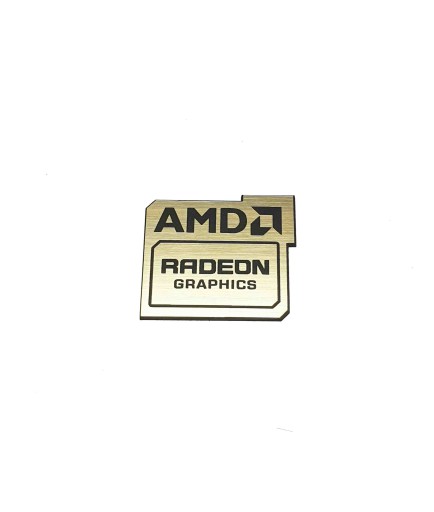 Emblemat Amd Radeon Graphics złota 20x18mm