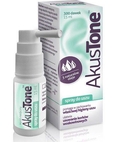 AKUSTONE SPRAY HIGIENA USZU 15ml usuwanie wosku