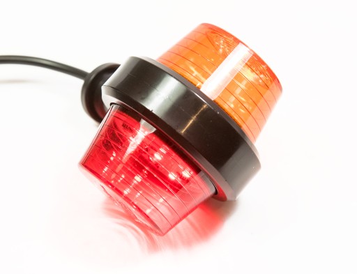 OBRYSÓWKA CZERWONO-POMARAŃCZOWA OLD SCHOOL LED