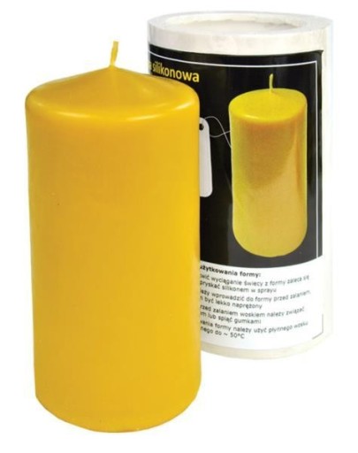 Forma silikonowa - słupek gładki ?80 - wys. 13,5cm