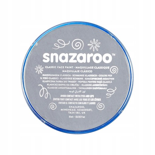 Snazaroo Farba do ciała 18 ml: Dark Grey