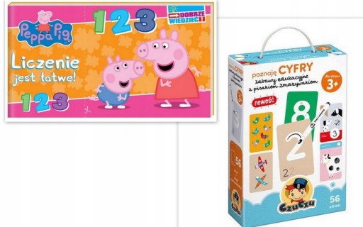 Poznaję cyfry Zabawy edukacyjne z pisakiem zmaz 3+