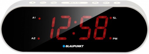 BLAUPUNKT CR6SL RADIOBUDZIK FM PLL LCD LED SREBRNY