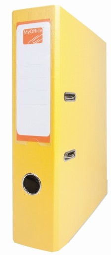 SEGREGATOR MYOFFICE A4 75 MM ŻÓŁTY Z DŹWIGNIĄ