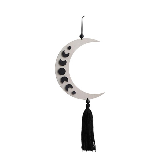 Celestial Phases Wooden Wall Hanging