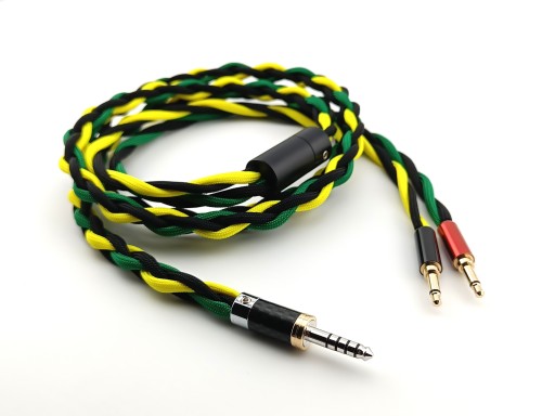 Ręcznie wykonany zbalansowany kabel do HIFIMAN warianty, kolory, wtyk 4,4mm