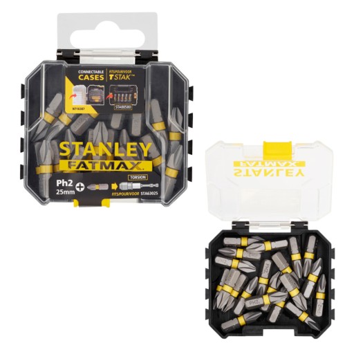 STANLEY FATMAX 20 BITÓW UDAROWYCH PH2 25mm STA88569-XJ