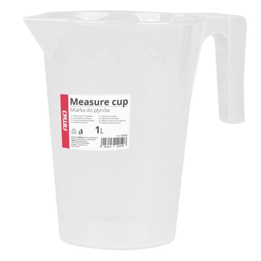 MIARKA UNIWERSALNA DO PŁYNÓW WODY CIECZY 1000 ml AMIO-04050