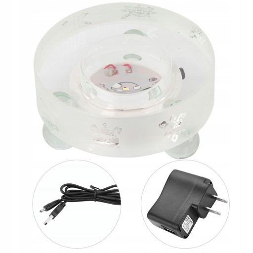 Piękny wzór Mini Crystal LED Light Base Budda