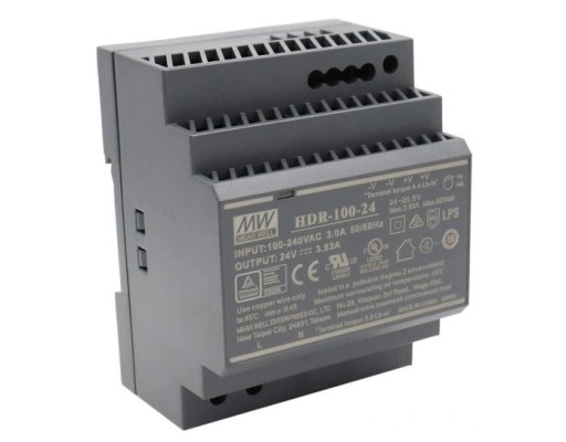 Zasilacz na szynę DIN Mean Well HDR-100-24 100W 24V 3.83A