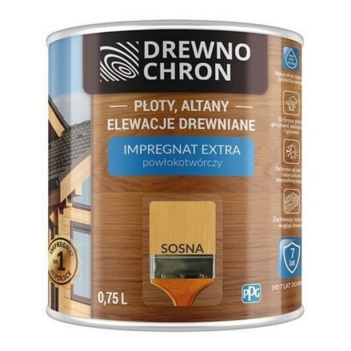 Drewnochron SOSNA 0,75L Impregnat Extra do drewna powłokotwórczy płotów