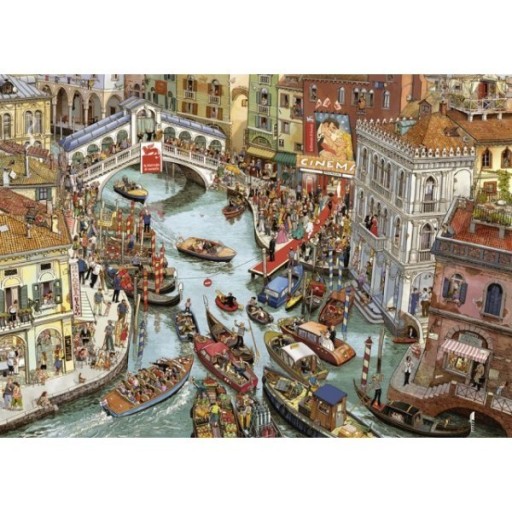 Puzzle 2000 elementów. O Sole Mio ! + plakat