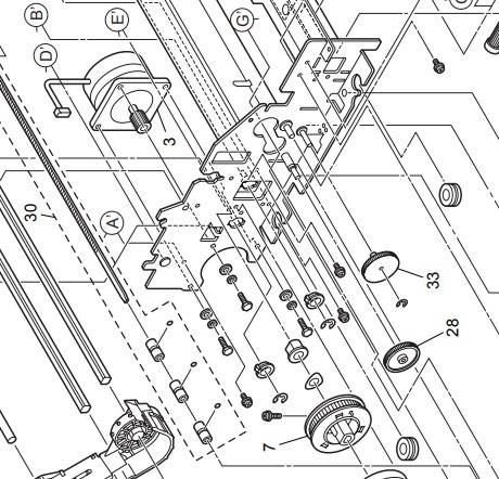 KOŁO Idle Gear OKI 395 393 3410 LR-193134