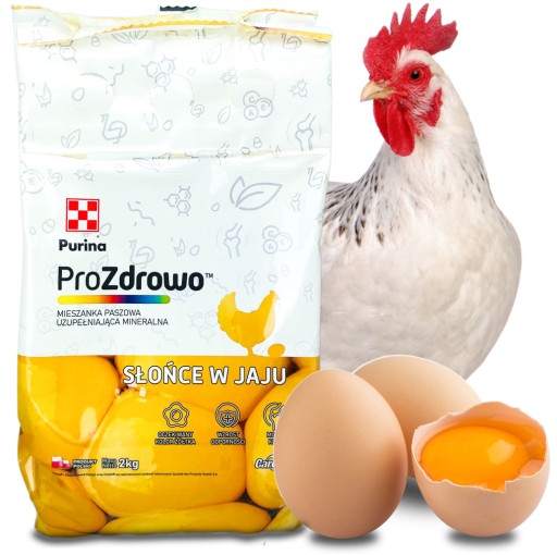 Purina ProZdrowo SŁOŃCE W JAJU witaminy dla kur niosek piękne żółtka 2kg