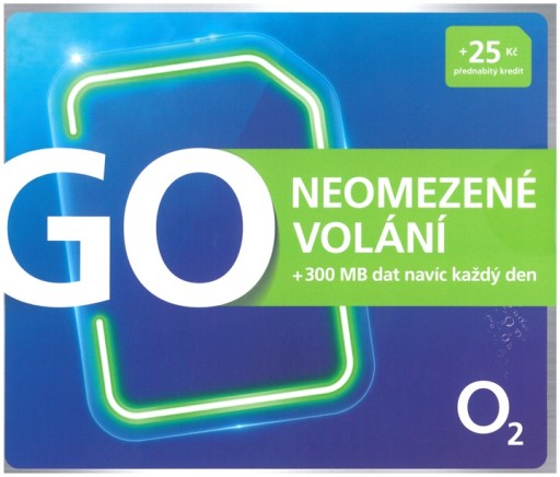 Karta SIM o2 Czechy 25Kc