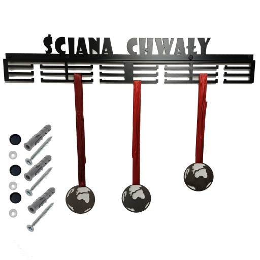 Wieszak na medale metalowy Ściana chwały 80 cm