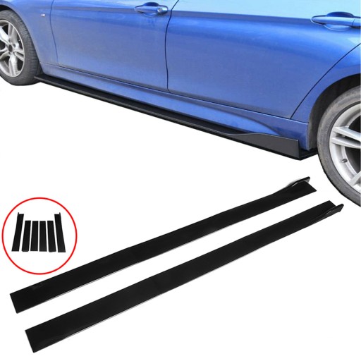 UNIWERSALNE DOKŁADKI PROGÓW SIDE SKIRT SPLITTER 2M