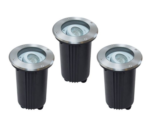 3x Lampa najazdowa IP67 gruntowa REGULOWANA - idealna do ogrodu