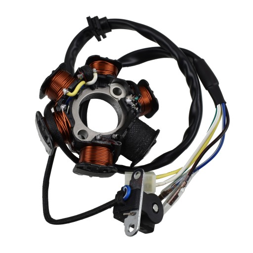 ISKROWNIK 4T GY6 50ccm 6 CEWEK 5 kabli SKUTER ZIPP