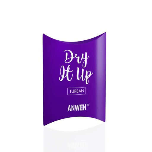 Anwen Dry It Up Turban do włosów - fioletowy