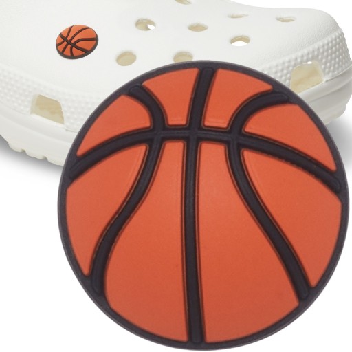 PRZYPINKA CROCS JIBBITZ DO BUTÓW PIN OZDOBA CHARMS KOSZYKÓWKA BASKETBALL