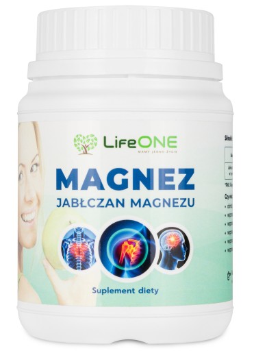 LifeONE | Jabłczan Magnezu | Magnez | 300g