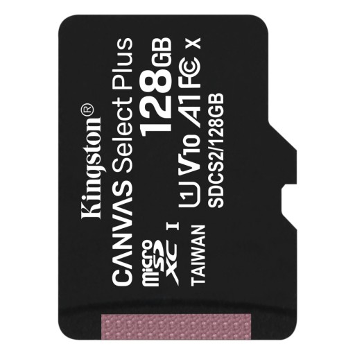 Karta pamięci Kingston microSD Canvas Select Plus 128GB Class 10 UHS-I U1 V