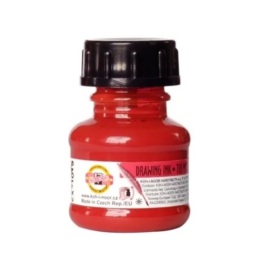 Tusz Koh-i-noor 0141700402LP02004 20 ml czerwony
