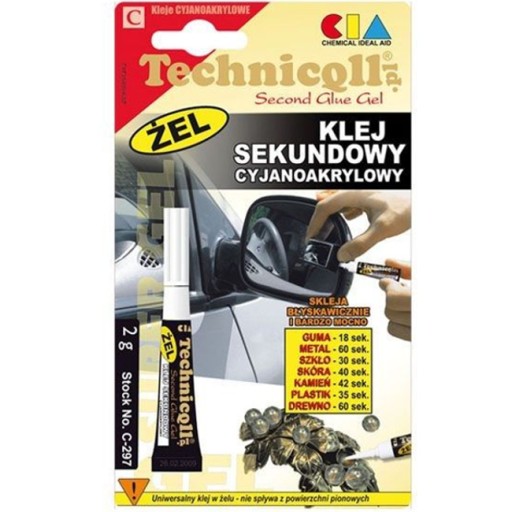 Klej Sekundowy 2g. Żel